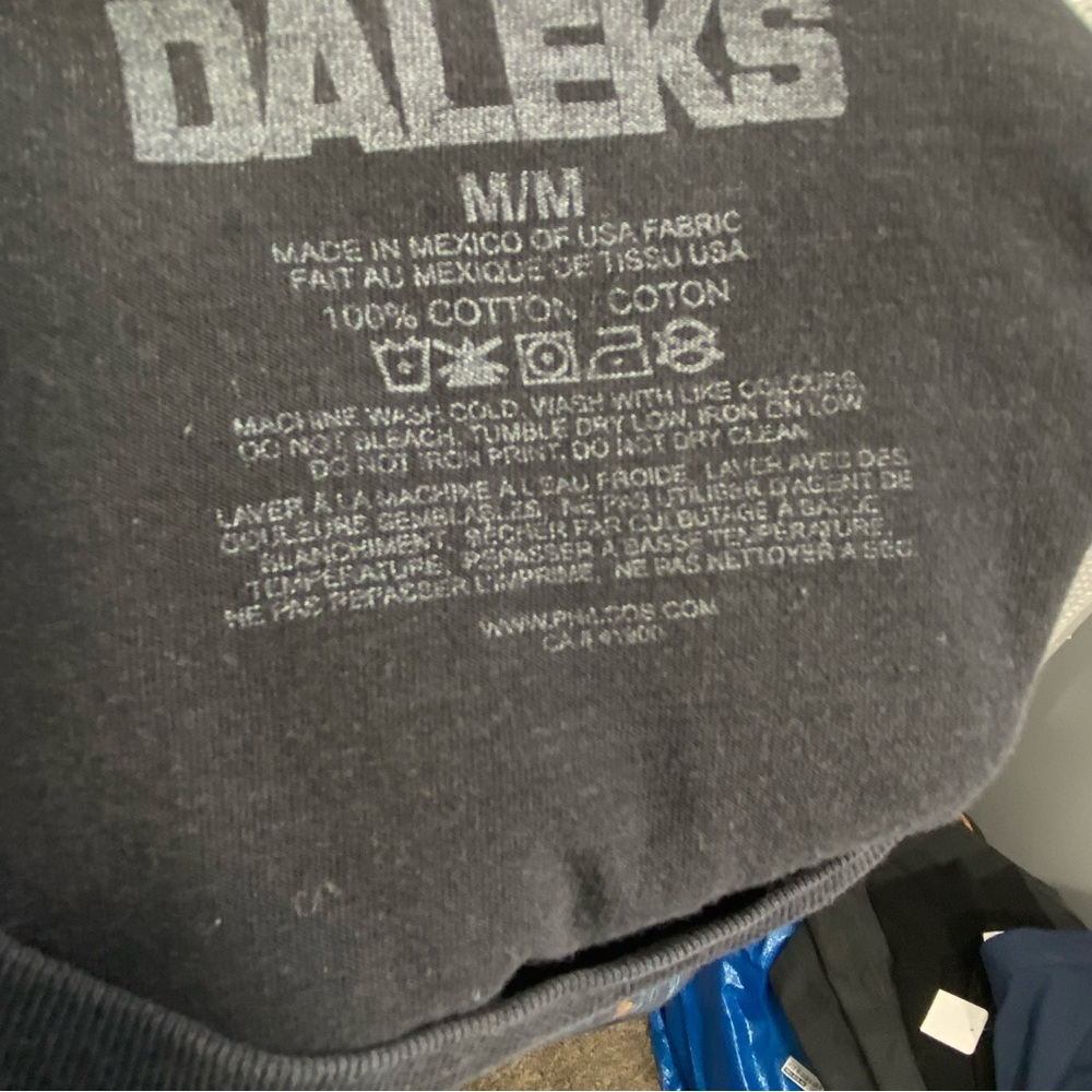 Dr. Who & The Daleks Graphic Tee T Shirt Mens Medium Black Short Sleeve Cotton - Picture 5 of 11